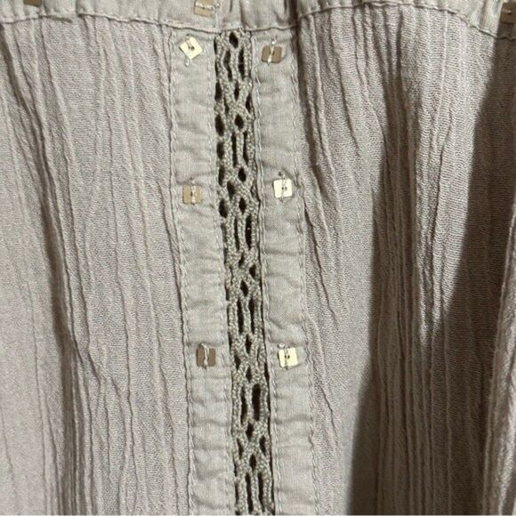 Free People Summer Stars Button Down Shirt Sz XS - Picture 11 of 15